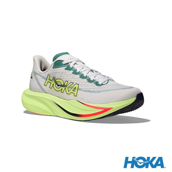 Hoka Mach 7 Wide 1171905-FYZ 男 慢跑鞋 寬楦 跑鞋 路跑 霜白色 霓黃