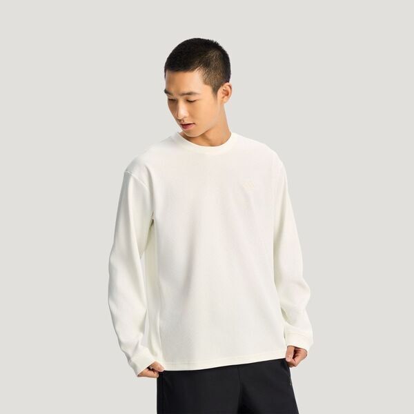 Adidas 愛迪達 Th Waffle Crew KR2541 男 長袖上衣 休閒長袖 華夫格 白 亞版