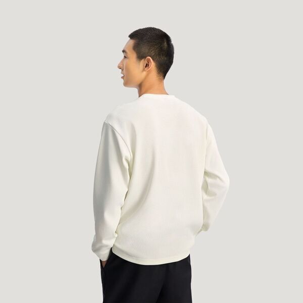 Adidas 愛迪達 Th Waffle Crew KR2541 男 長袖上衣 休閒長袖 華夫格 白 亞版