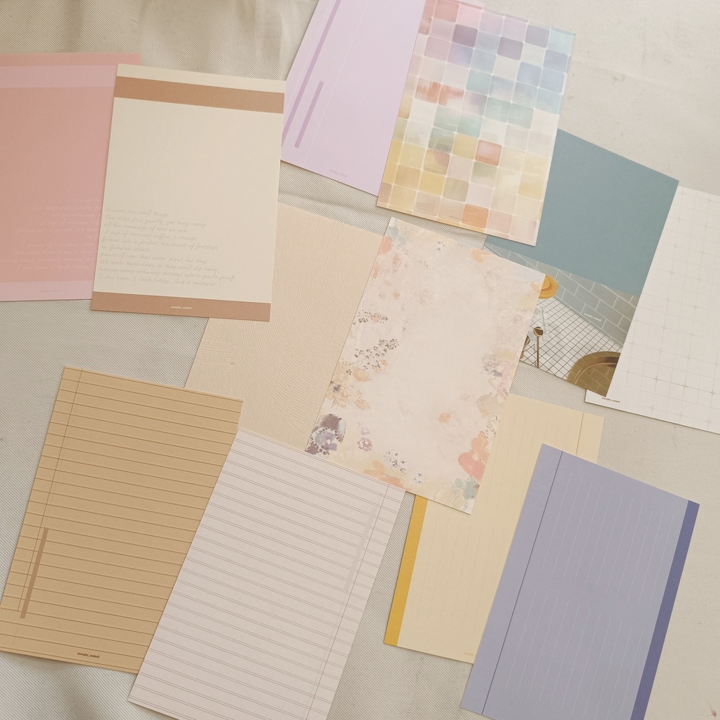 莫非是芝麻球．A7彩色撞色活頁紙