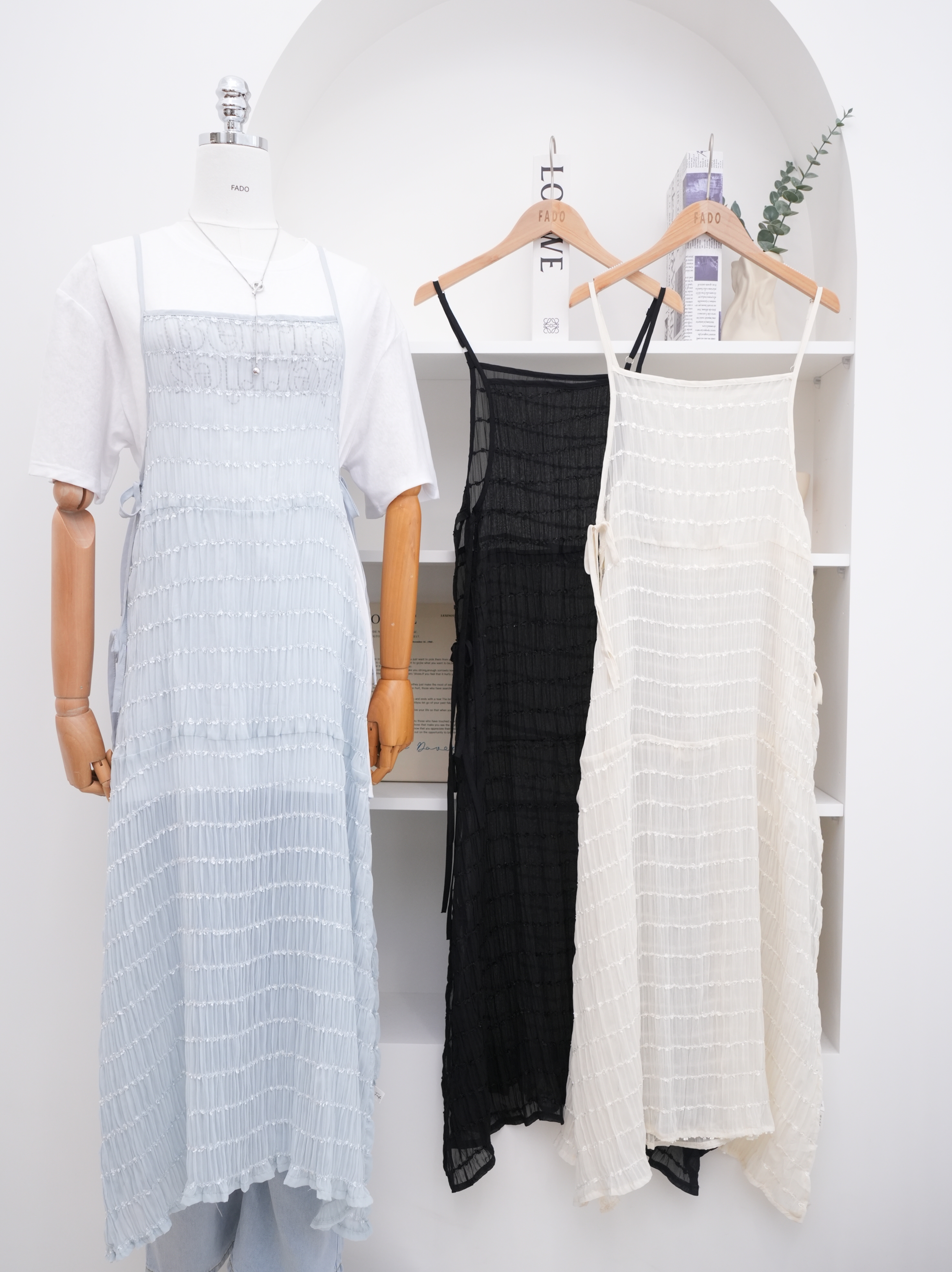 法朵Fado shop｜雙綁帶細肩洋裝 6715001 三色