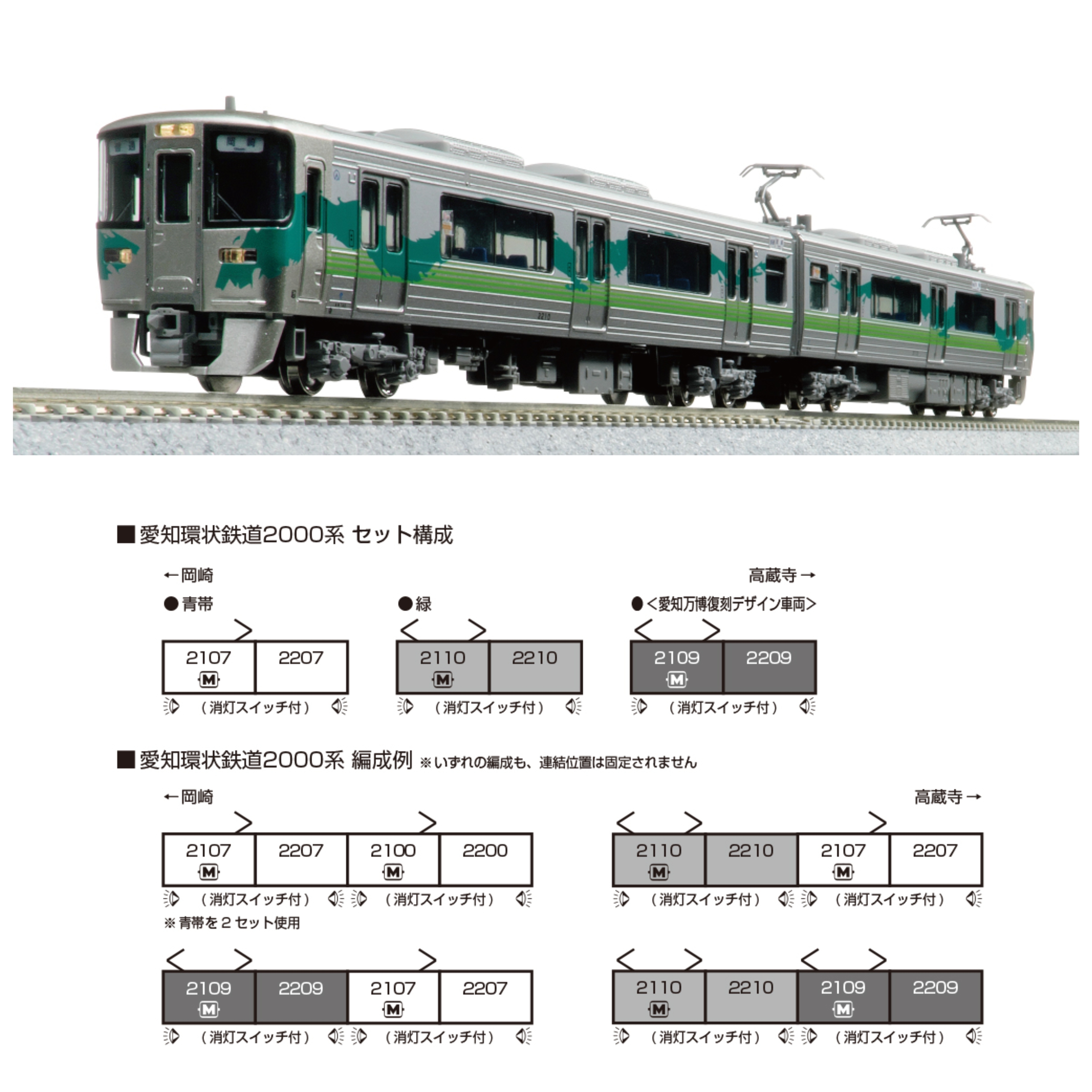KATO 10-2156 (特別企画品) 愛知環状鉄道2000系 ~ 愛知万博復刻