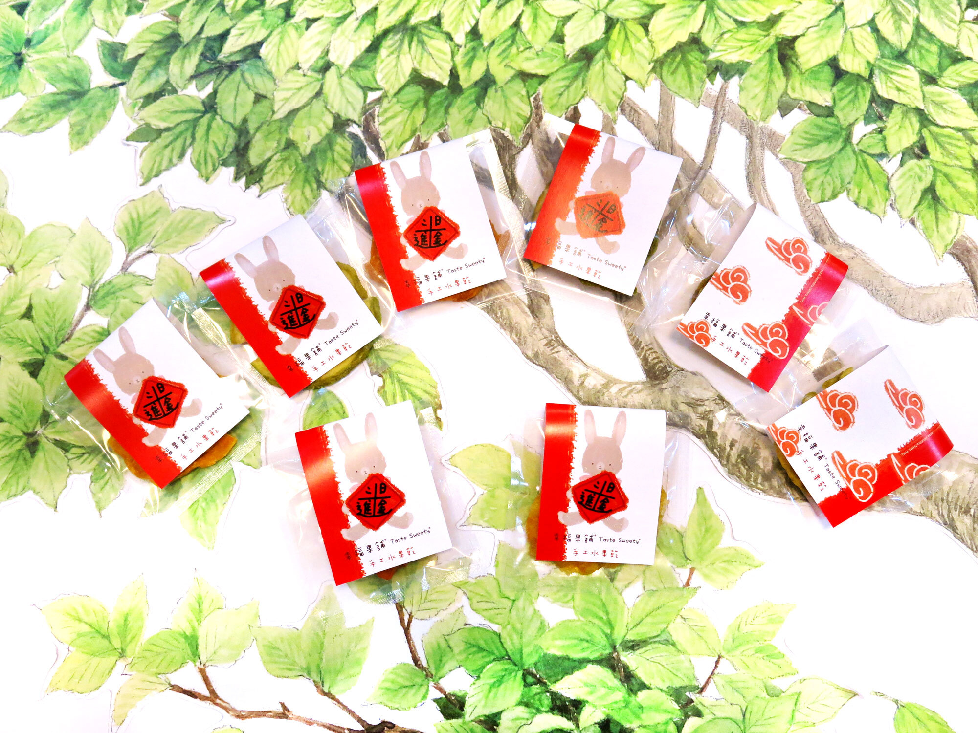 日進斗金招財兔小果乾-可愛包