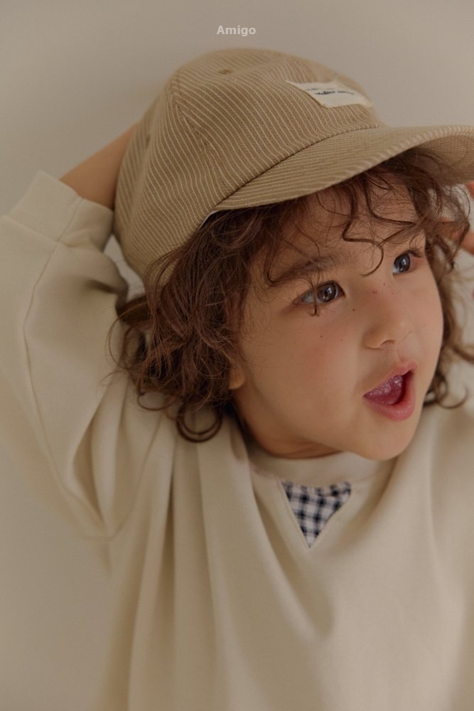 韓國🇰🇷Amigo 條紋鴨舌帽 兩色