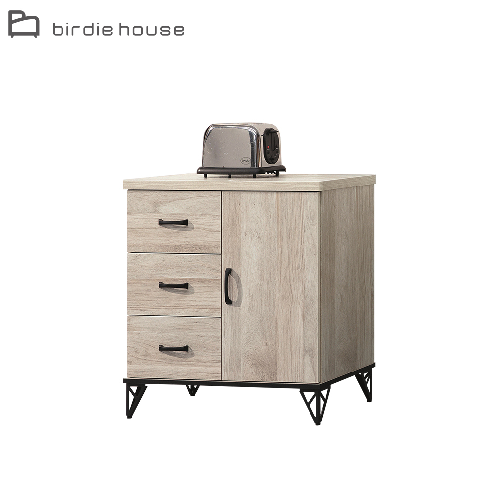 柏蒂家居-哈德克2.7尺一門三抽餐櫃/電器收納櫃/碗盤櫃/置物矮櫃/飲水機櫃