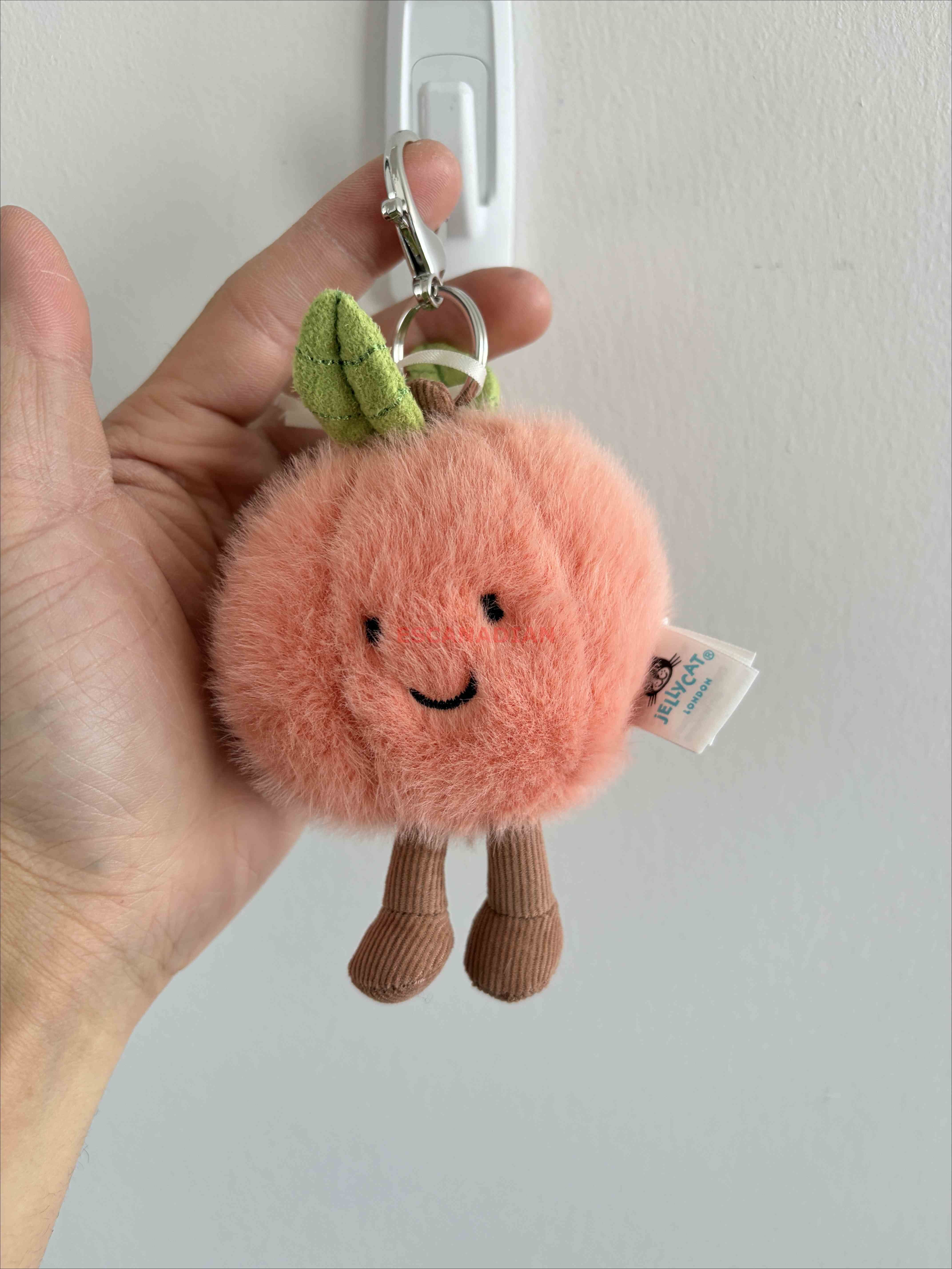 JellyCat 桃子 掛飾 鑰使圈