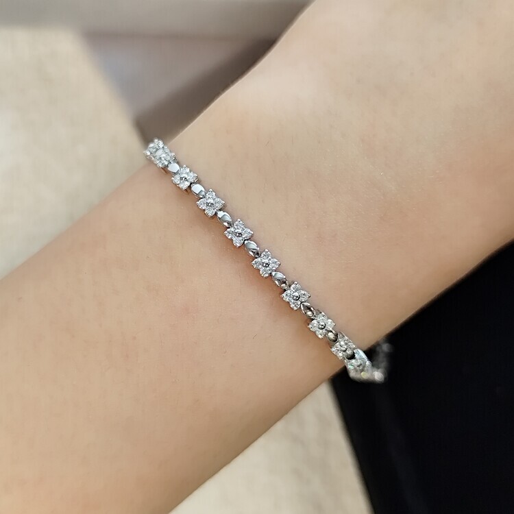 Floral Diamond Bracelet