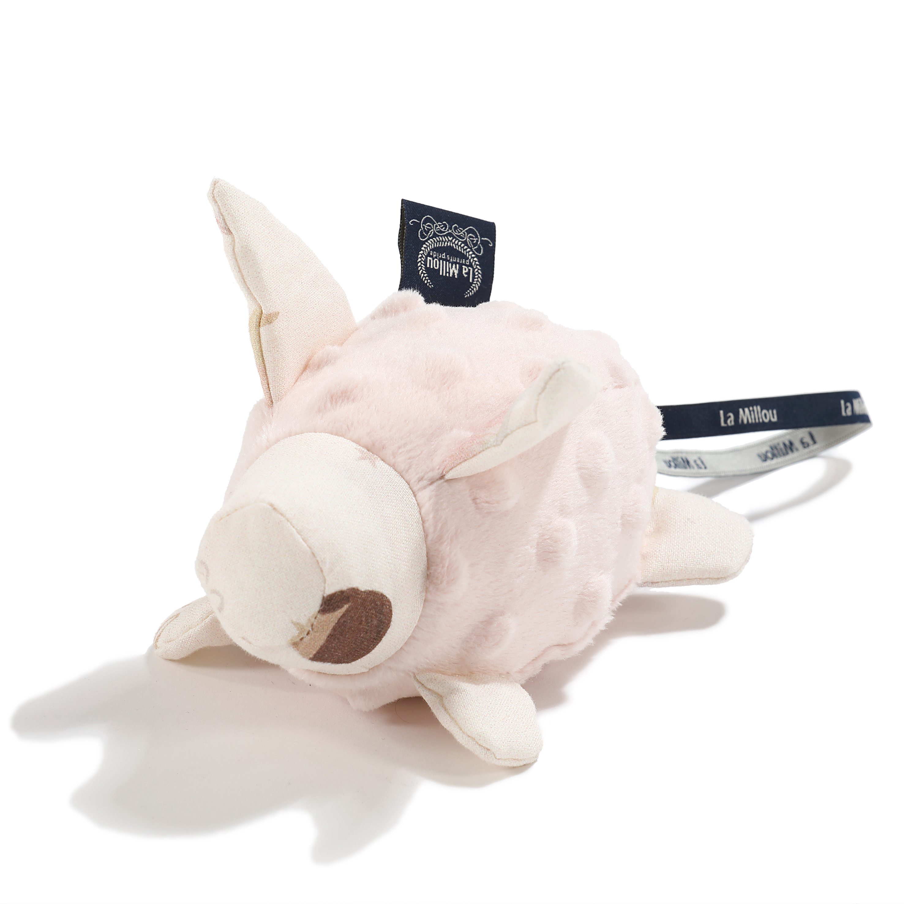 La Millou波蘭 豆豆安撫豬搖鈴玩偶｜旋轉芭蕾舞｜粉嫩氣質膚