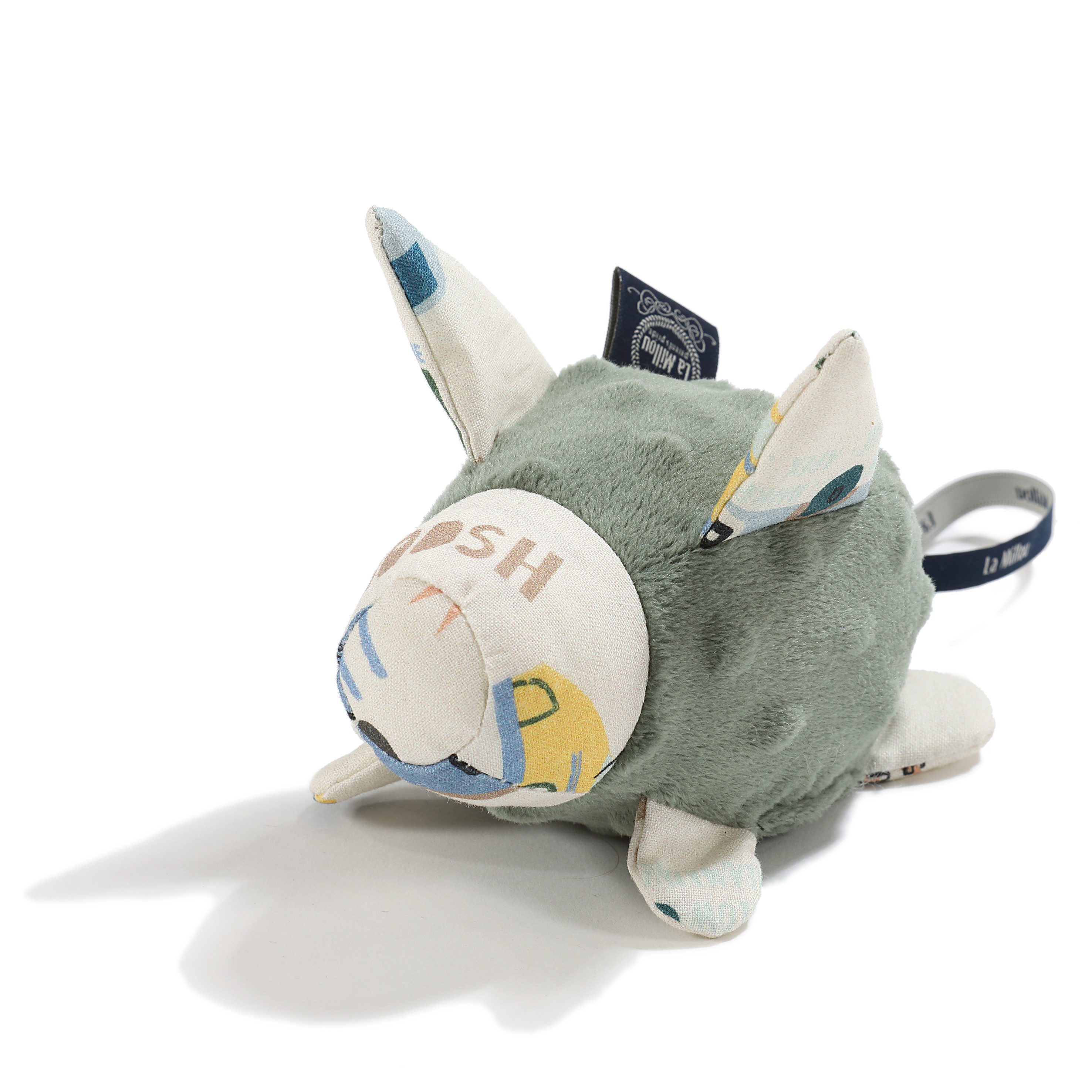 La Millou波蘭 豆豆安撫豬搖鈴玩偶｜賽車總動員｜抹茶鮮牛奶