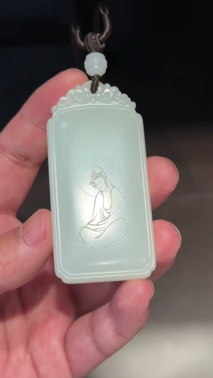 和田玉牌子,天然和田玉軟玉