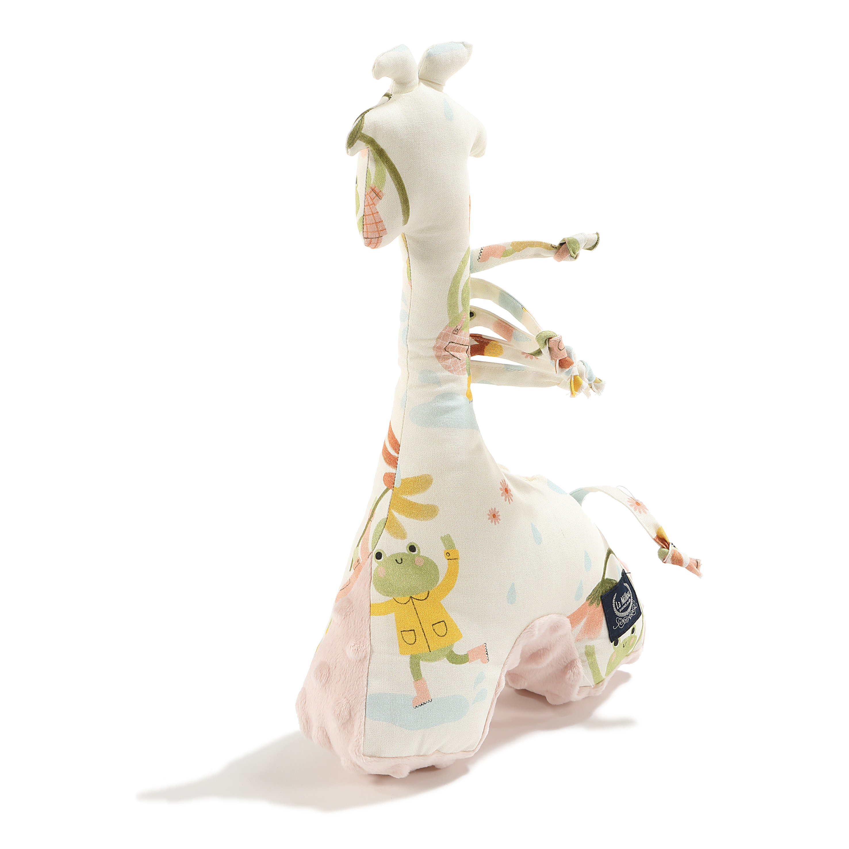 La Millou波蘭 豆豆長頸鹿玩偶｜雨點荷葉蛙｜粉嫩氣質膚