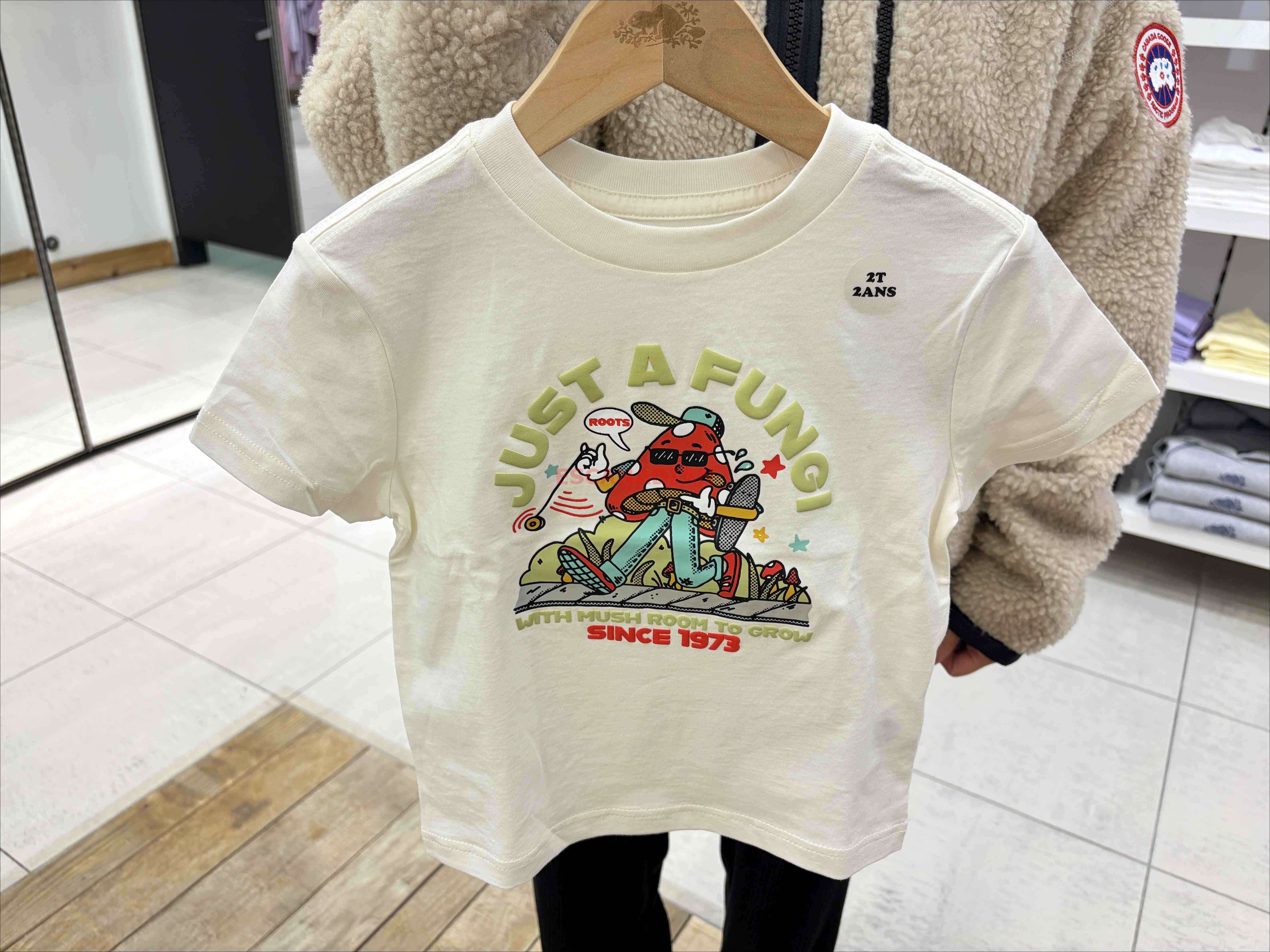 ROOTS 小童 大自然元素系列 圖案 短TEE