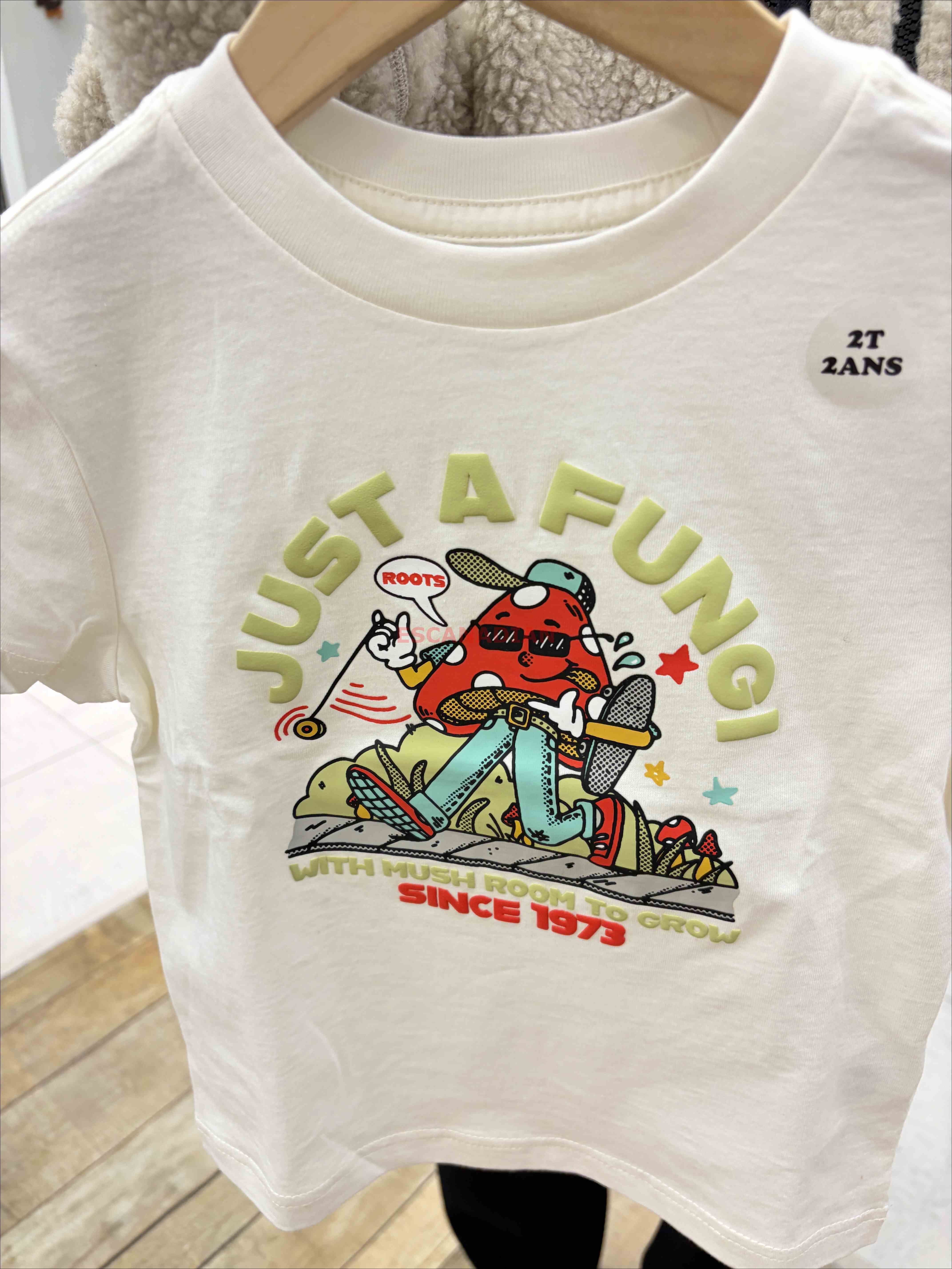 ROOTS 小童 大自然元素系列 圖案 短TEE