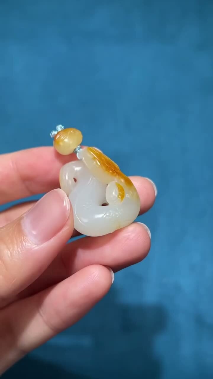 和田玉籽料腰纏萬貫,天然和田玉軟玉