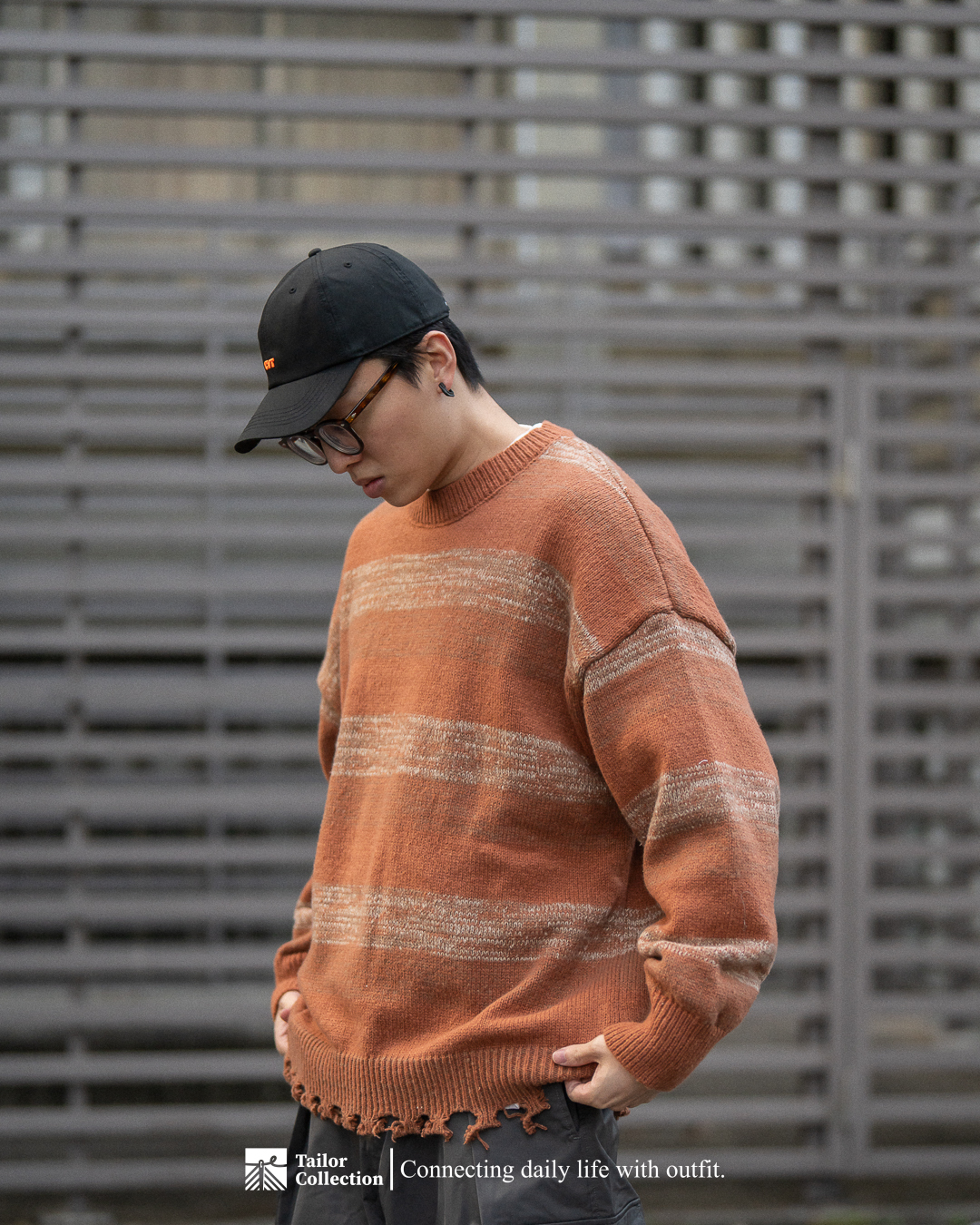 #預購 Tailor collection 漸變色條紋針織衫 三色