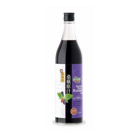陳稼莊｜桑椹原汁(加糖)｜600ml