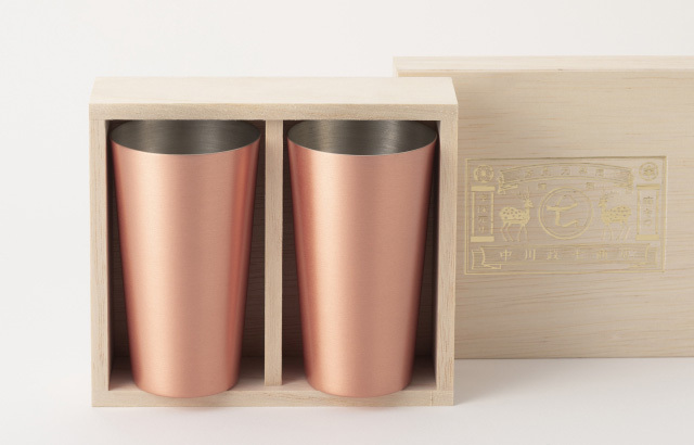 中川政七商店 - 冷酒專用純銅雙杯組