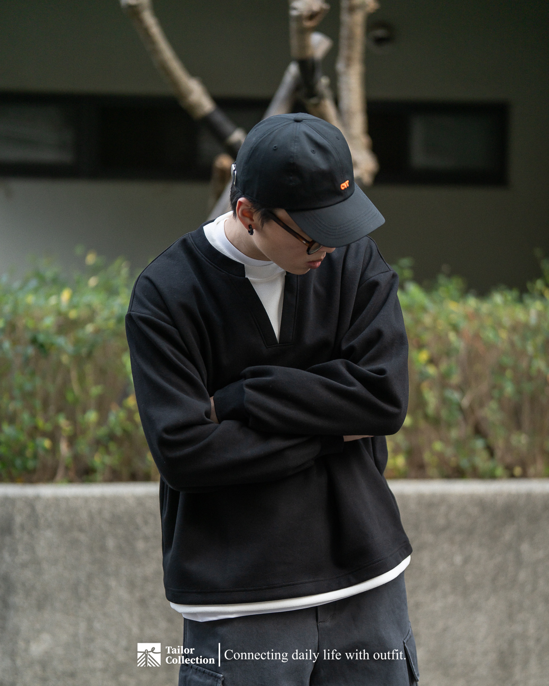 #預購 Tailor collection 假兩件式衛衣 兩色