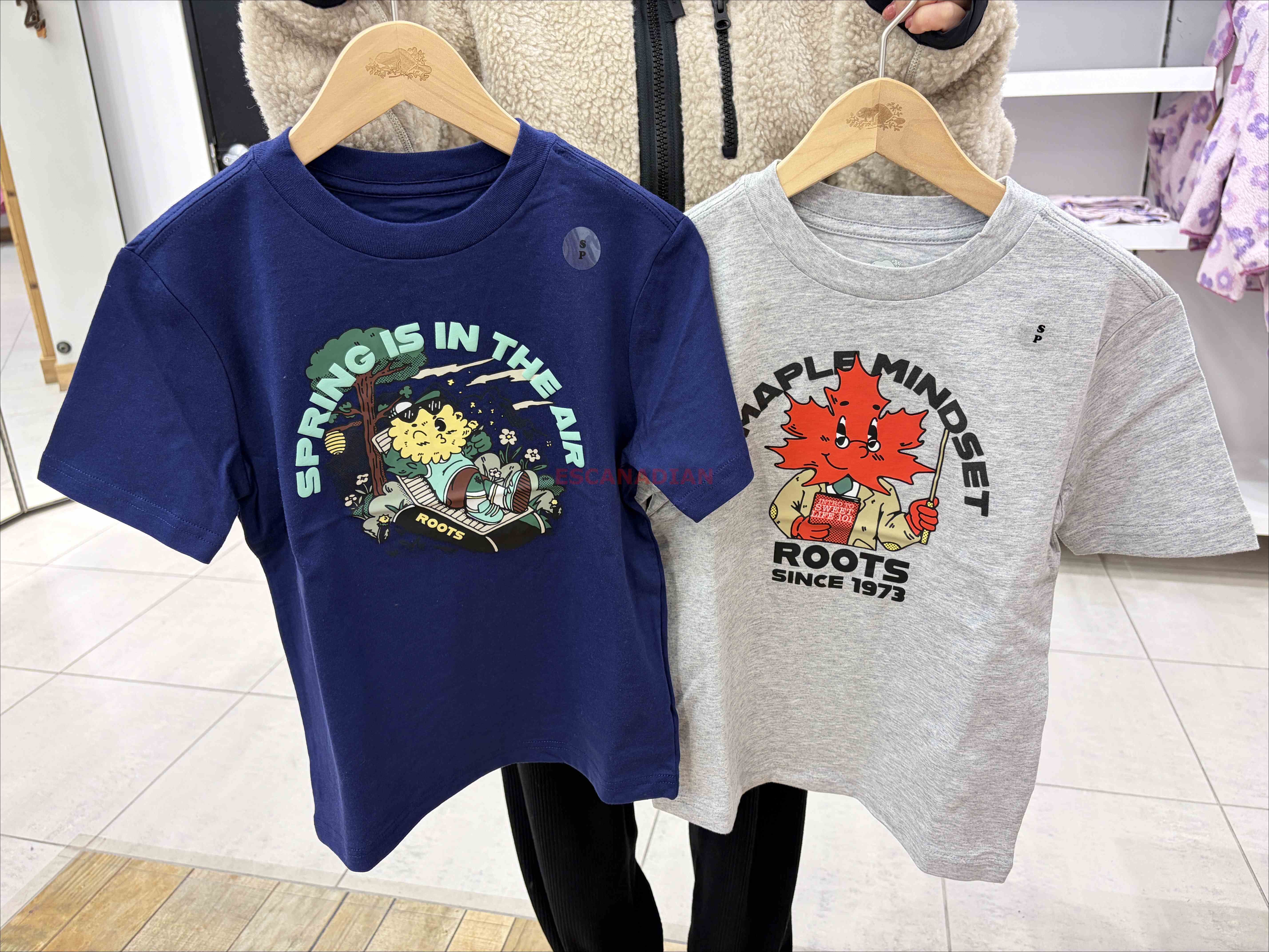 ROOTS 大童 大自然元素系列 圖案 短TEE (2色)