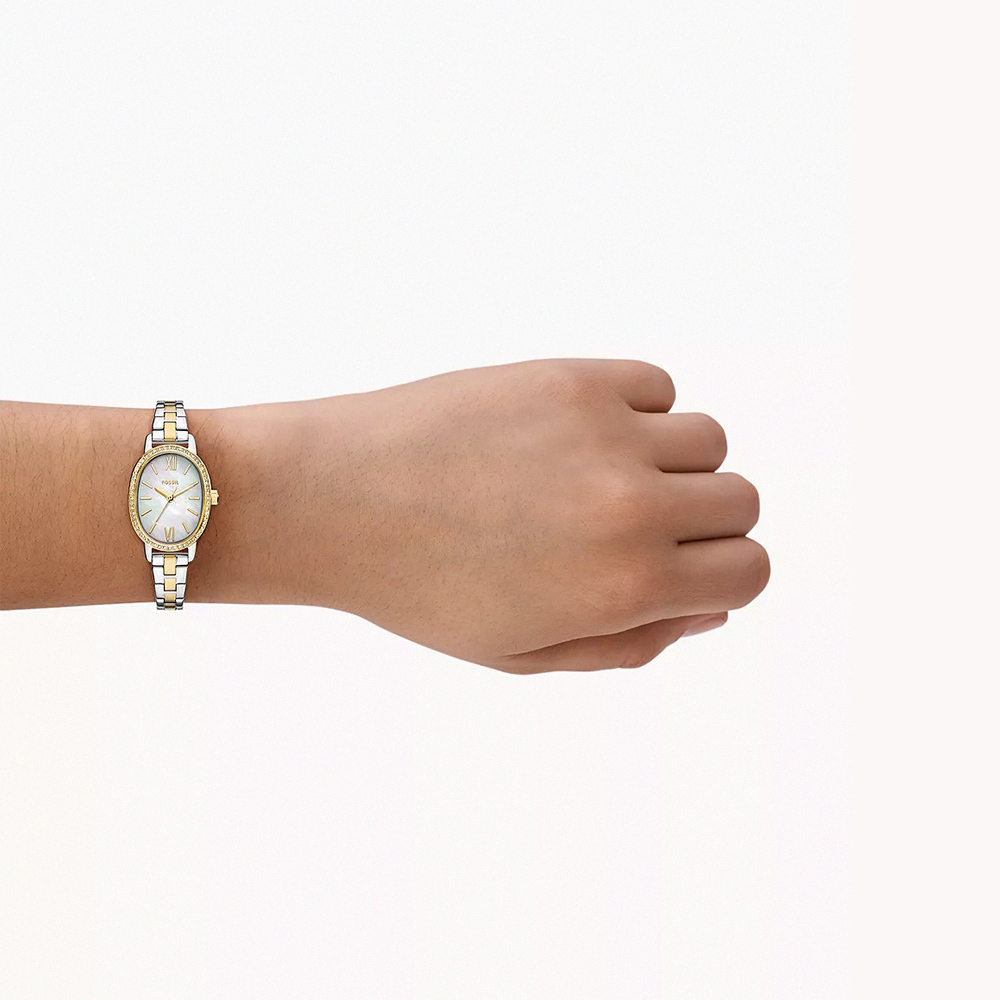 Penny  雅爵雙韻環鑽女錶 金銀雙色不鏽鋼錶帶 23 MM BQW5004