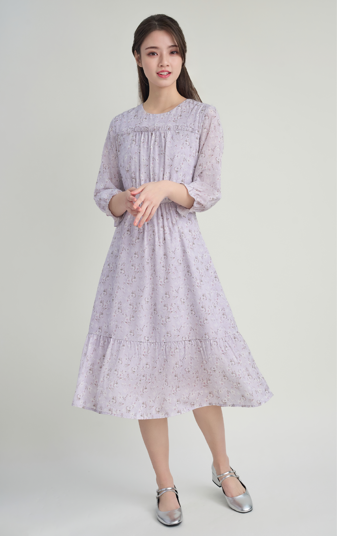 碎花連身裙 OP0652