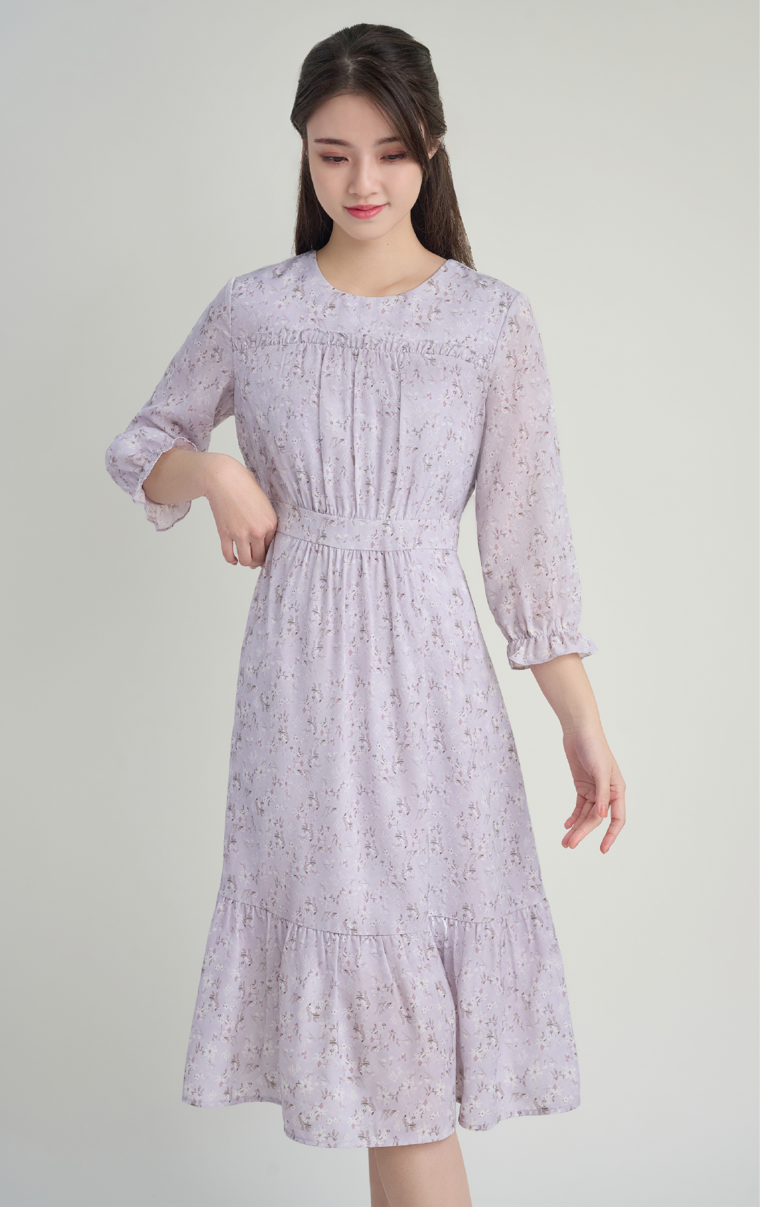 碎花連身裙 OP0652