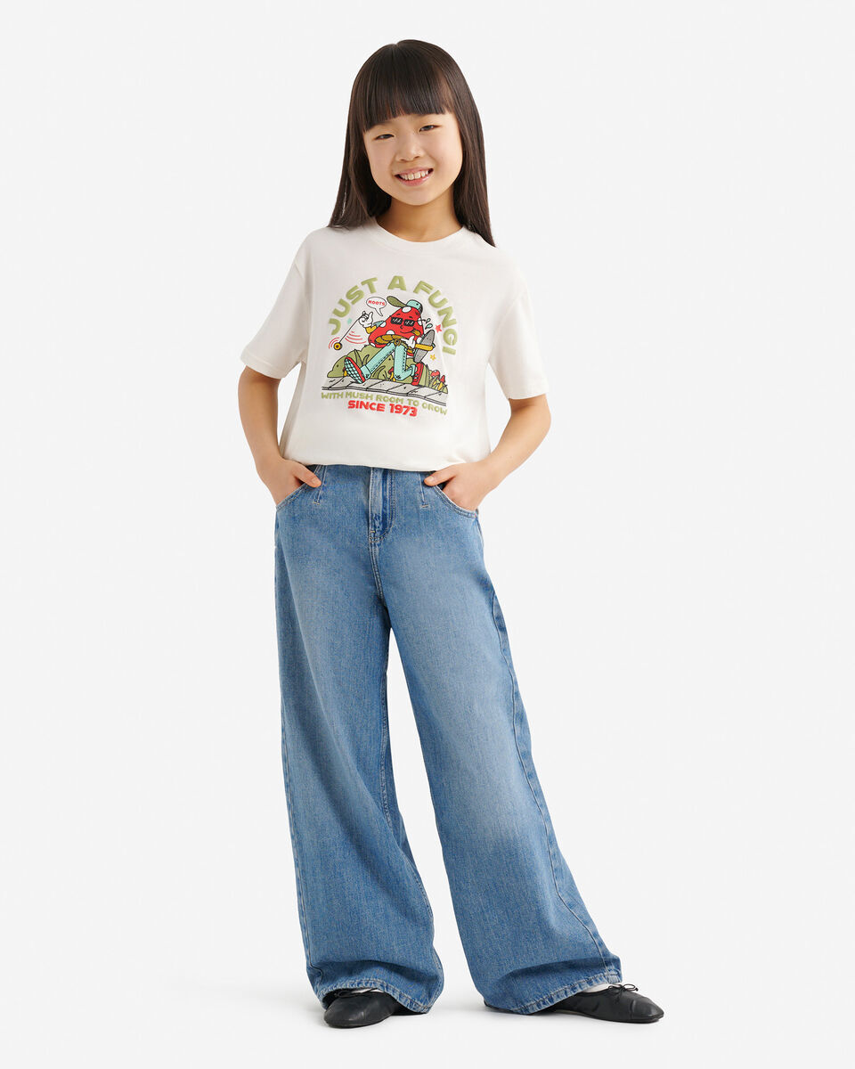 ROOTS 大童 大自然元素系列 圖案 短TEE