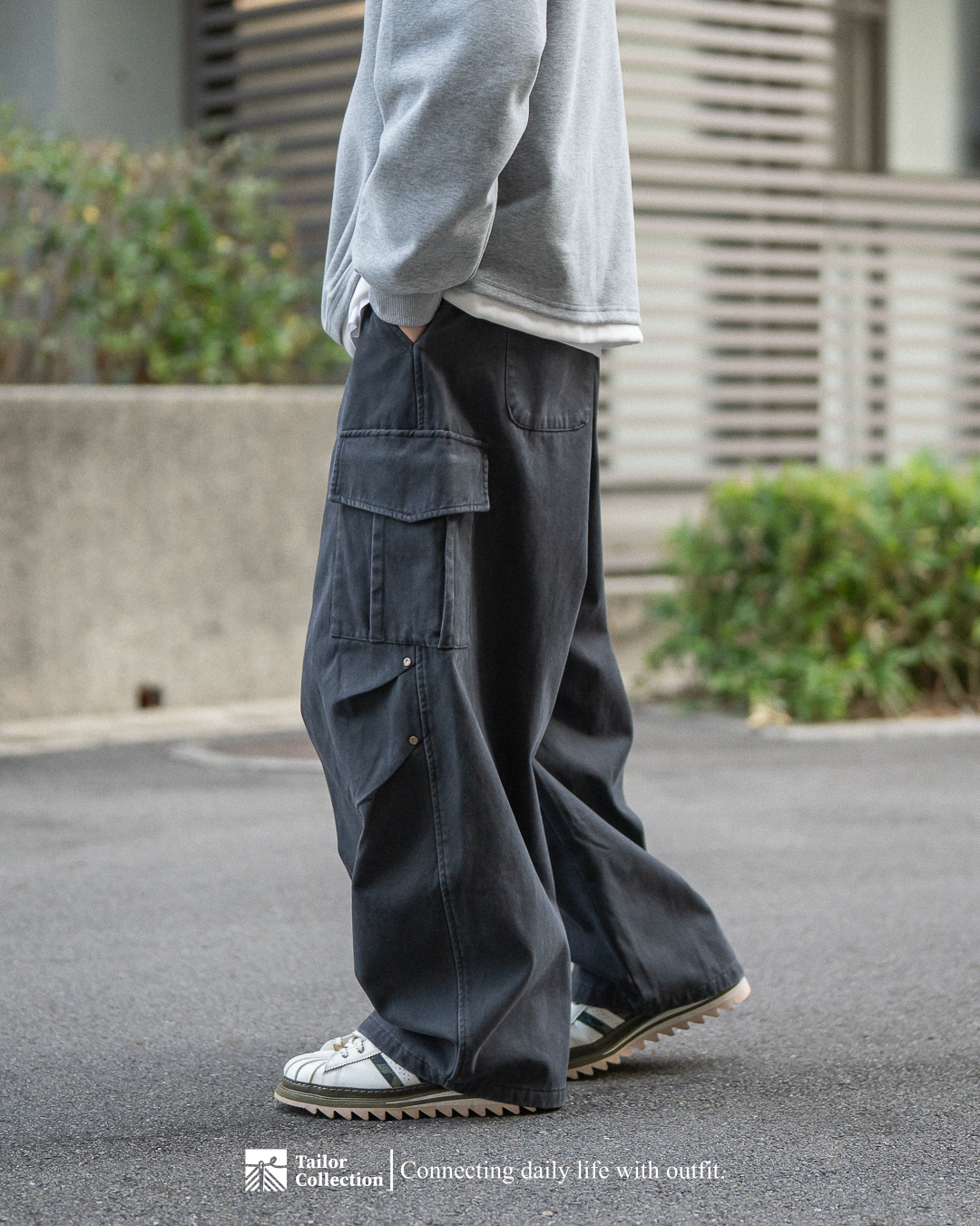 #預購 Tailor collection 多口袋做舊傘兵褲 兩色