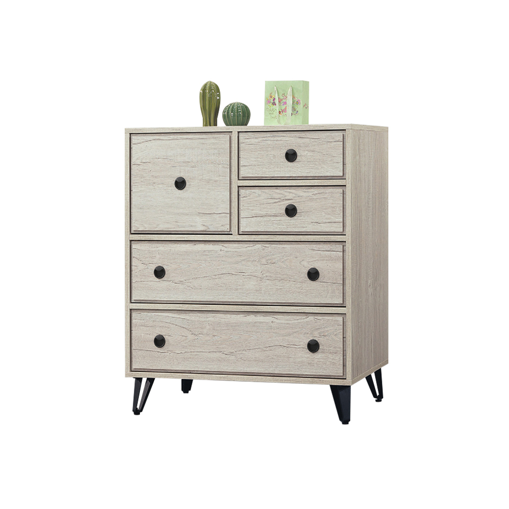 柏蒂家居-歐文2.7尺五斗櫃/五抽收納置物櫃