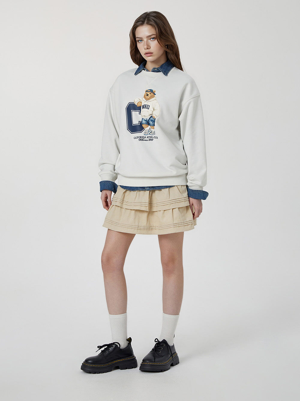 【直播】Who.A.U LX030523 Steve 圖案圓領衛衣