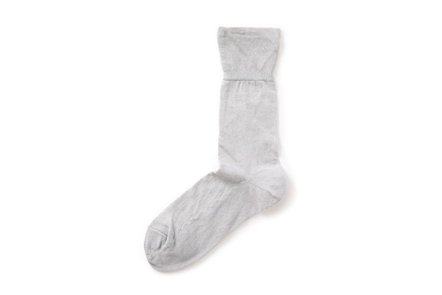中川政七商店 - 不咬腳棉麻中筒襪 23-25cm / 灰