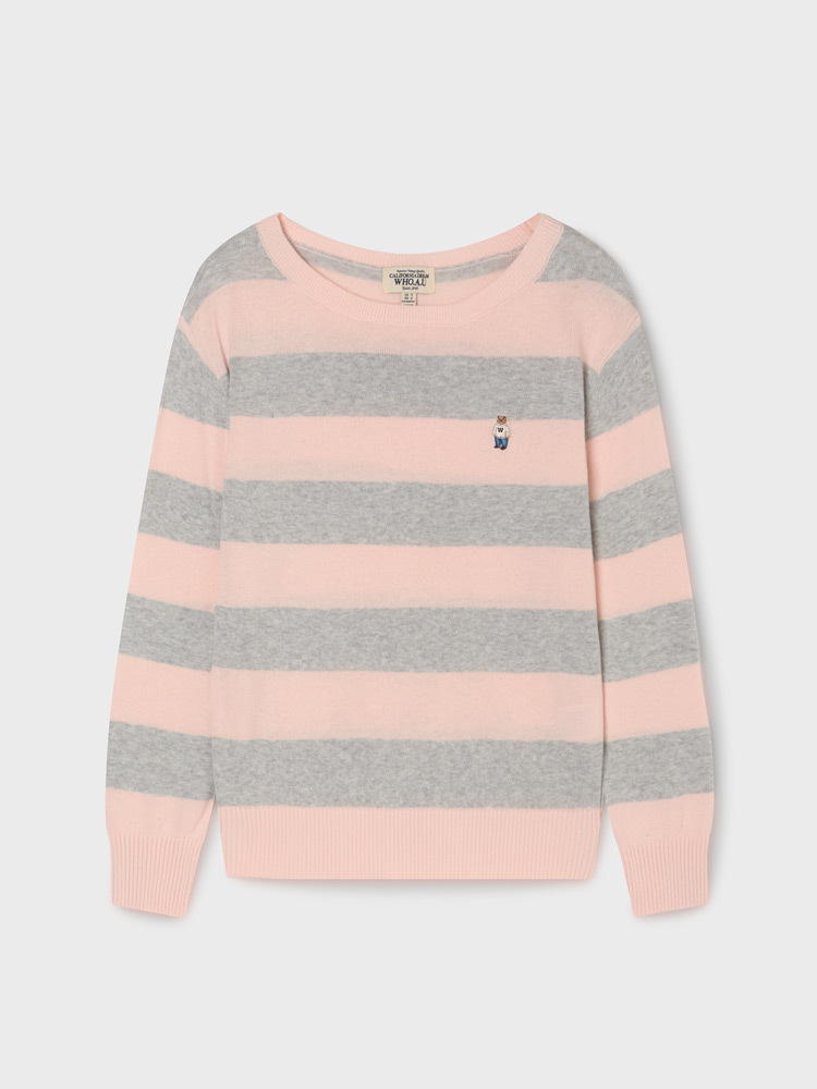 【直播】Who.A.U LX030524 Steve寬鬆條紋長袖上衣