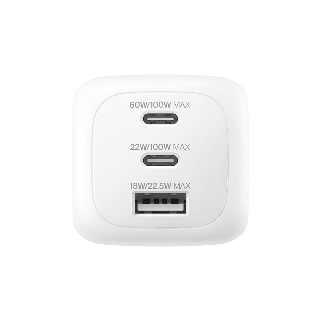 BoostCharge Pro 3 連接埠 GaN 旅行充電器 100W