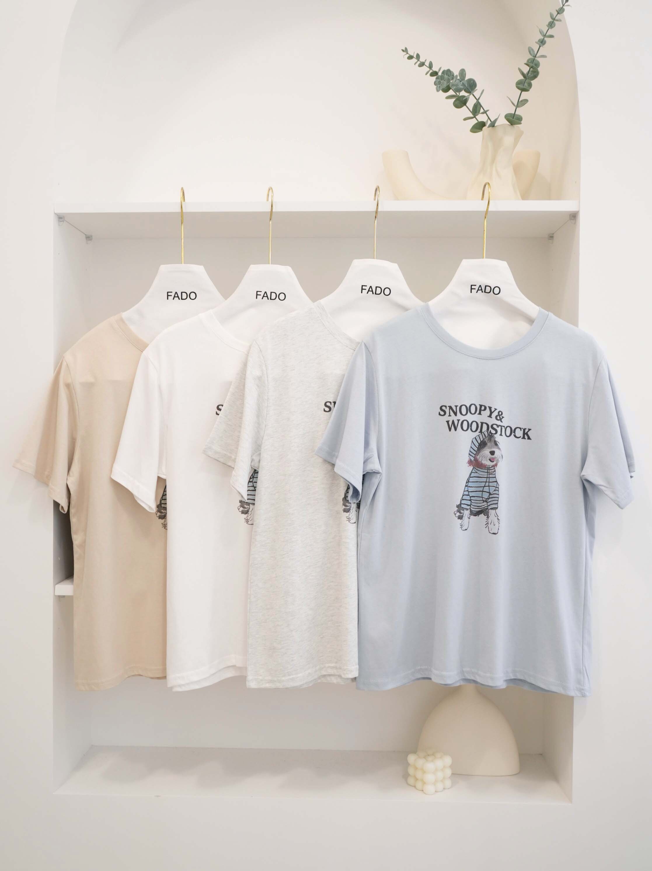 法朵Fado shop｜狗狗英文印圓領T 0215003 四色
