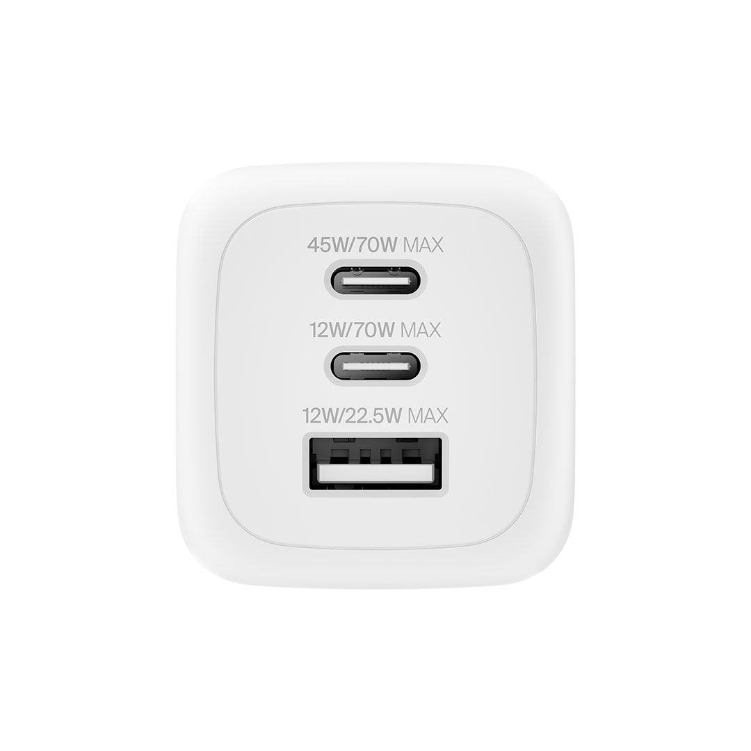 BoostCharge Pro 3 連接埠 GaN 旅行充電器 70W