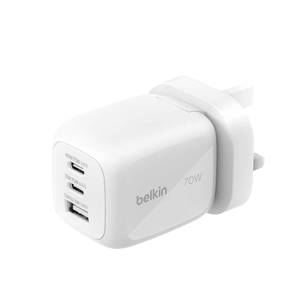 BoostCharge Pro 3 連接埠 GaN 旅行充電器 70W