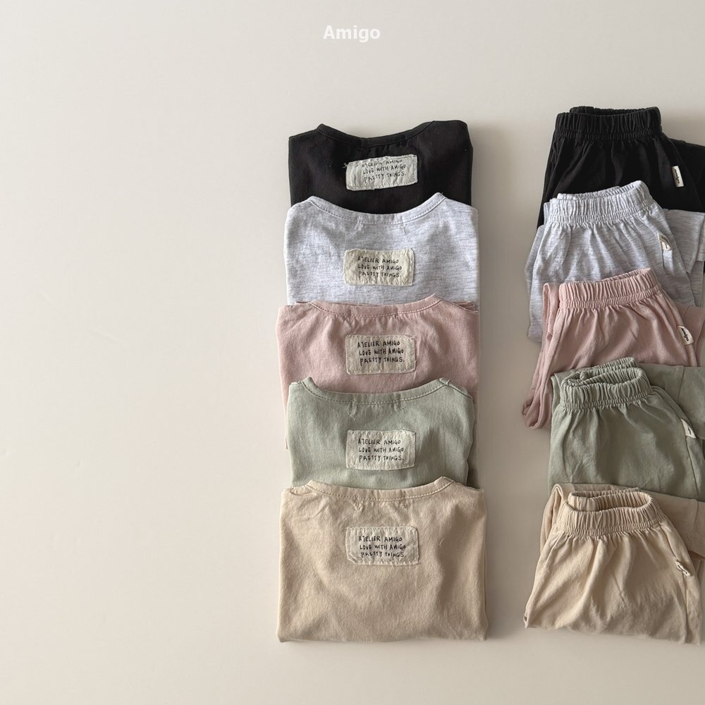 韓國🇰🇷Amigo 舒適棉質休閒套裝(XS-XL)