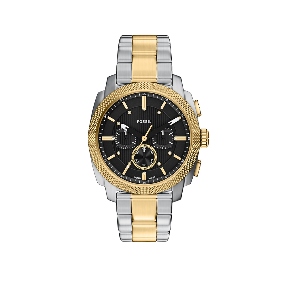 Machine 鋼鐵紀元男錶 金銀雙色不鏽鋼錶帶 44 MM FS6159