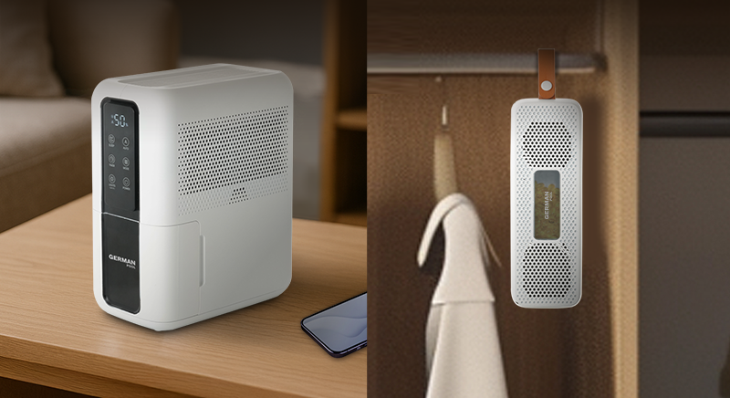 德國寶2合1迷你抽濕機環保除濕盒