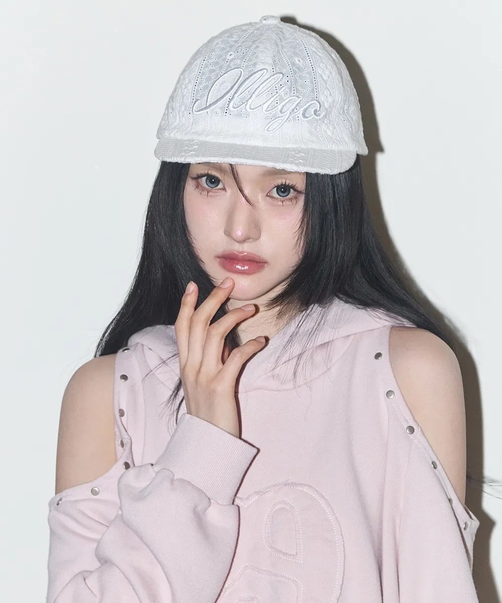 ILLIGO蕾絲刺繡棒球帽