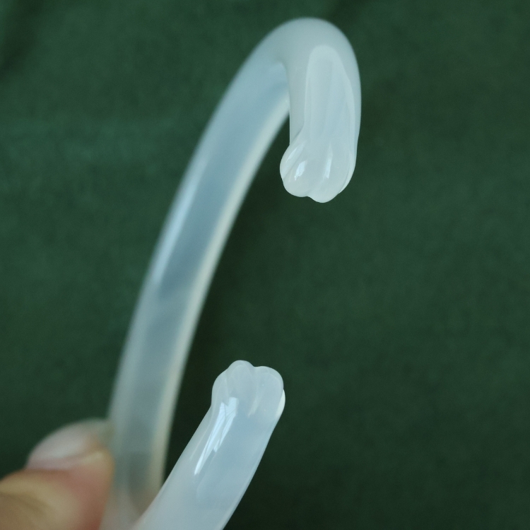 【天然石水晶手鐲】圈口尺寸56～57 一條小橘細白貓爪