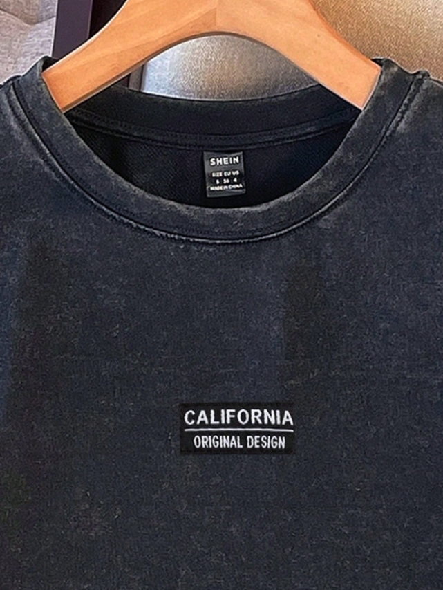 KADMAX大尺碼-大碼復古作舊短袖TEE〈KSMS2773〉