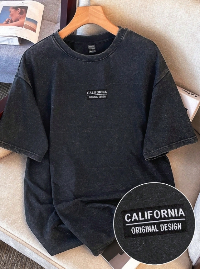 KADMAX大尺碼-大碼復古作舊短袖TEE〈KSMS2773〉