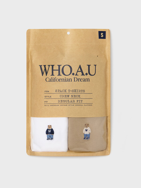 【直播】Who.A.U LX030536 Steve Solid 短袖上衣 (2件裝)