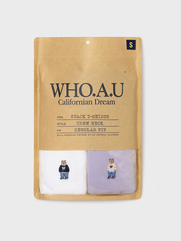 【直播】Who.A.U LX030536 Steve Solid 短袖上衣 (2件裝)