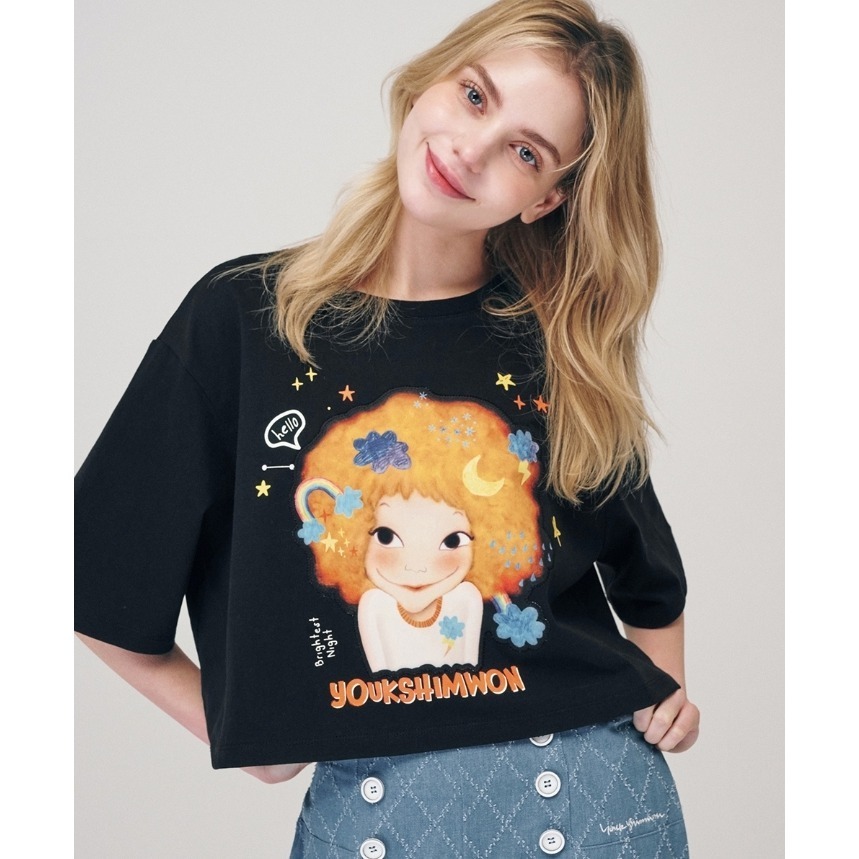 【直播】YOUK SHIM WON LX0305707 短款上衣 (Free Size)