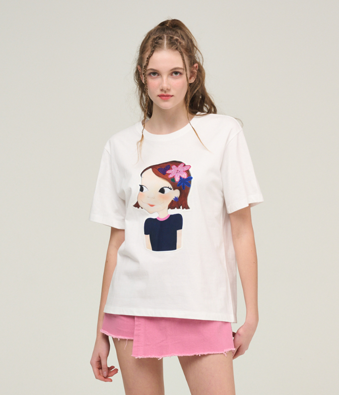 【直播】YOUK SHIM WON LX0305710 短袖上衣 (Free Size)