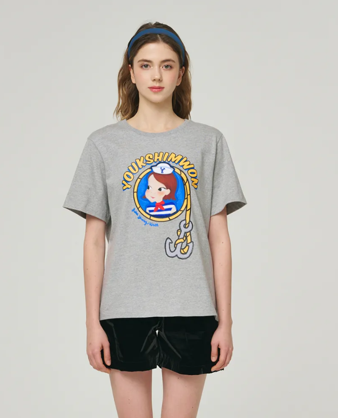 【直播】YOUK SHIM WON LX0305711 短袖上衣 (Free Size)