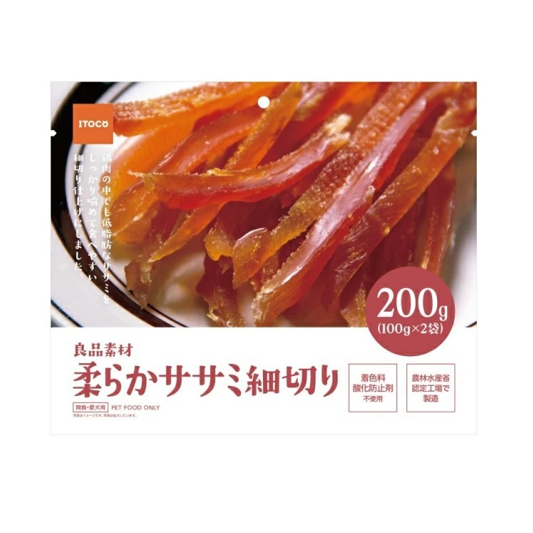 良品素材 犬用 軟身雞柳細切 200g