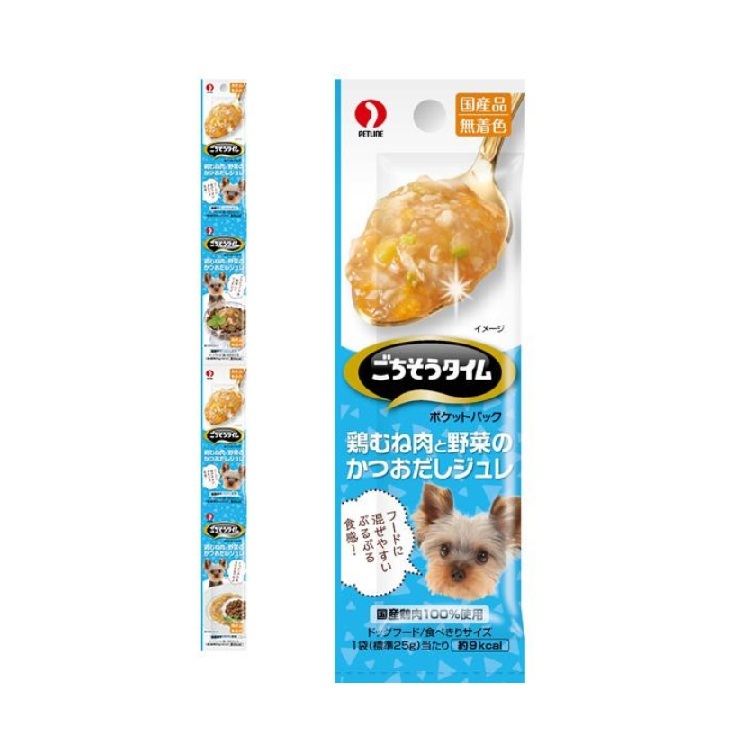 Petline 盛宴時間 雞胸肉野菜鰹魚汁 4連包